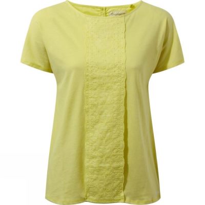 Top Craghoppers Connie Manga Corta Mujer Verde - Chile JXS539874